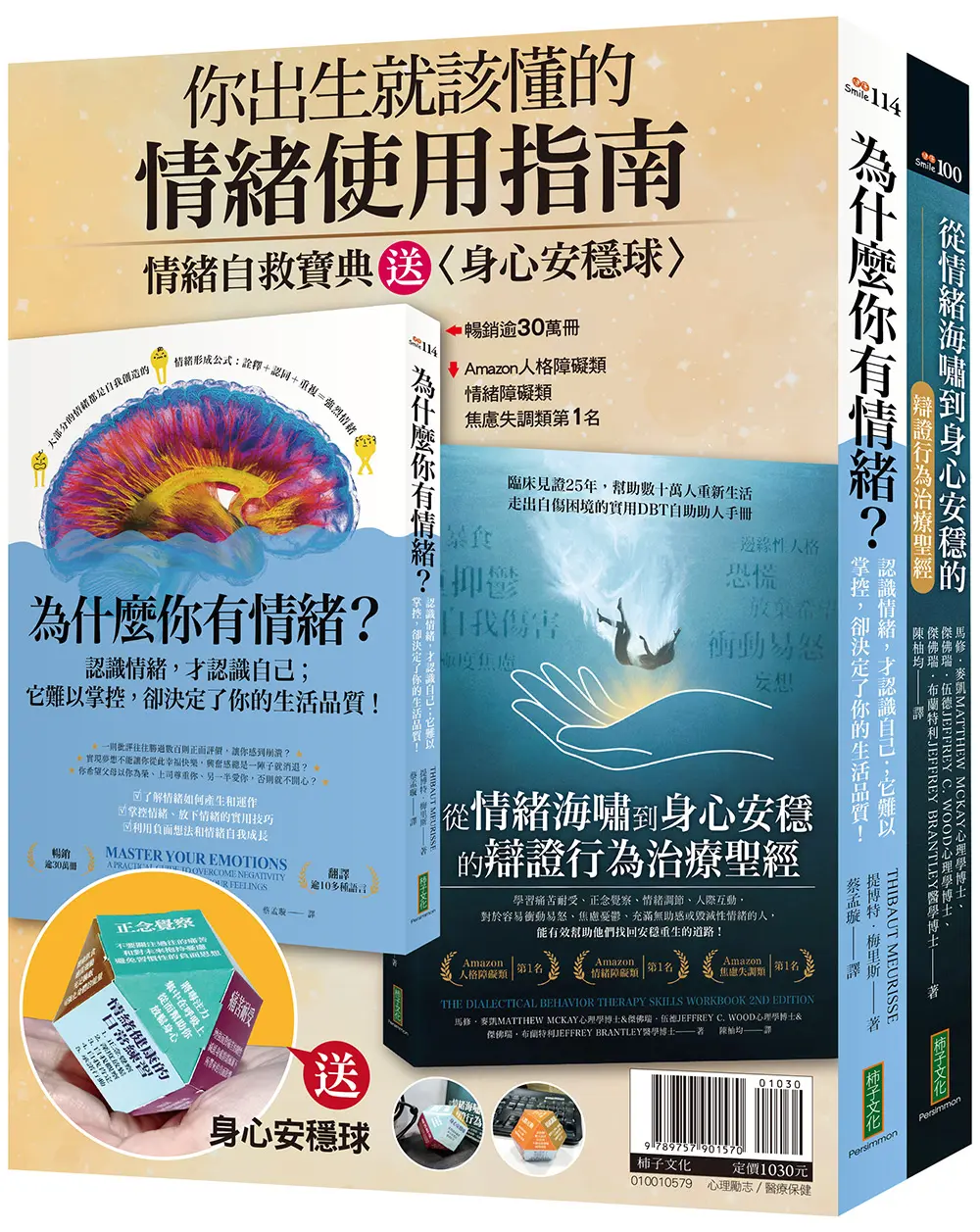 你出生就該懂的情緒使用指南: 為什麼你有情緒?+從情緒海嘯到身心安穩的辯證行為治療聖經 (附身心安穩球/2冊合售)