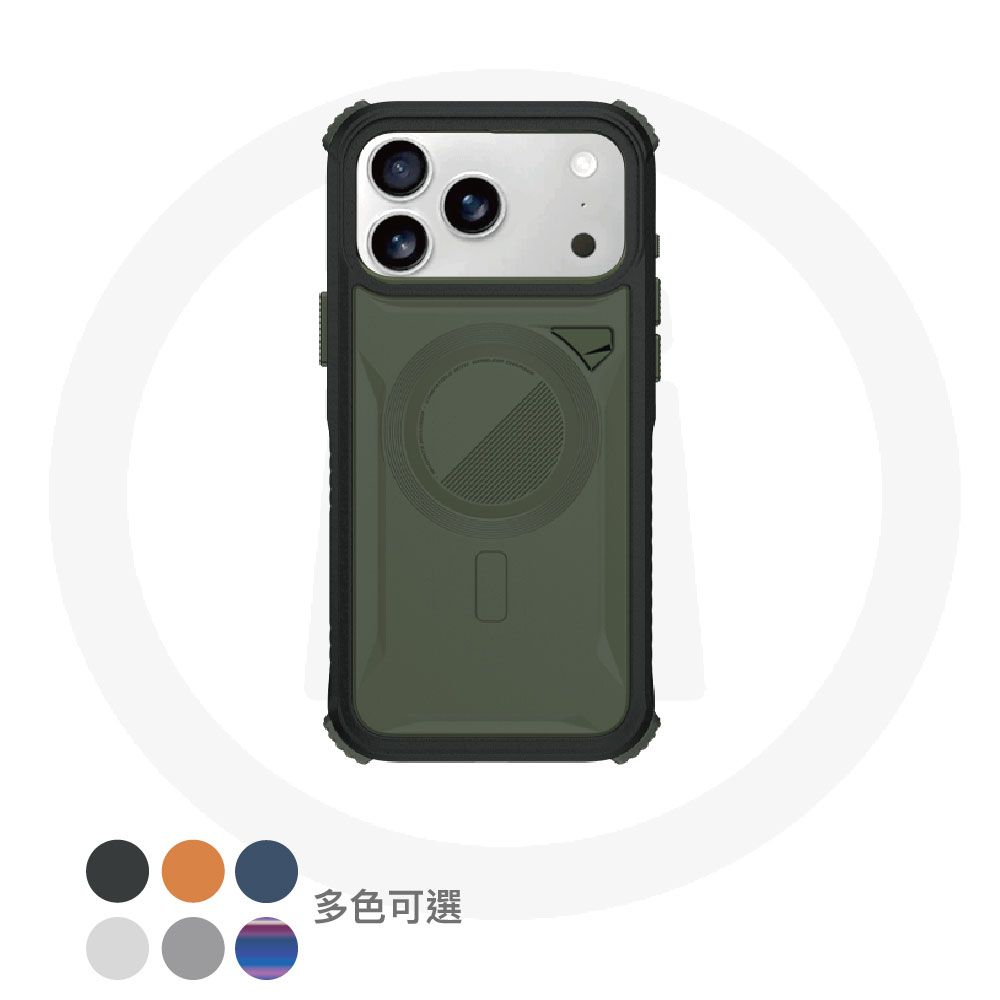 DERVILCASE iPhone Air/17 系列惡魔防摔殼 ULTRA 2/ iPhone 17/ 迷霧黑+槍黑色