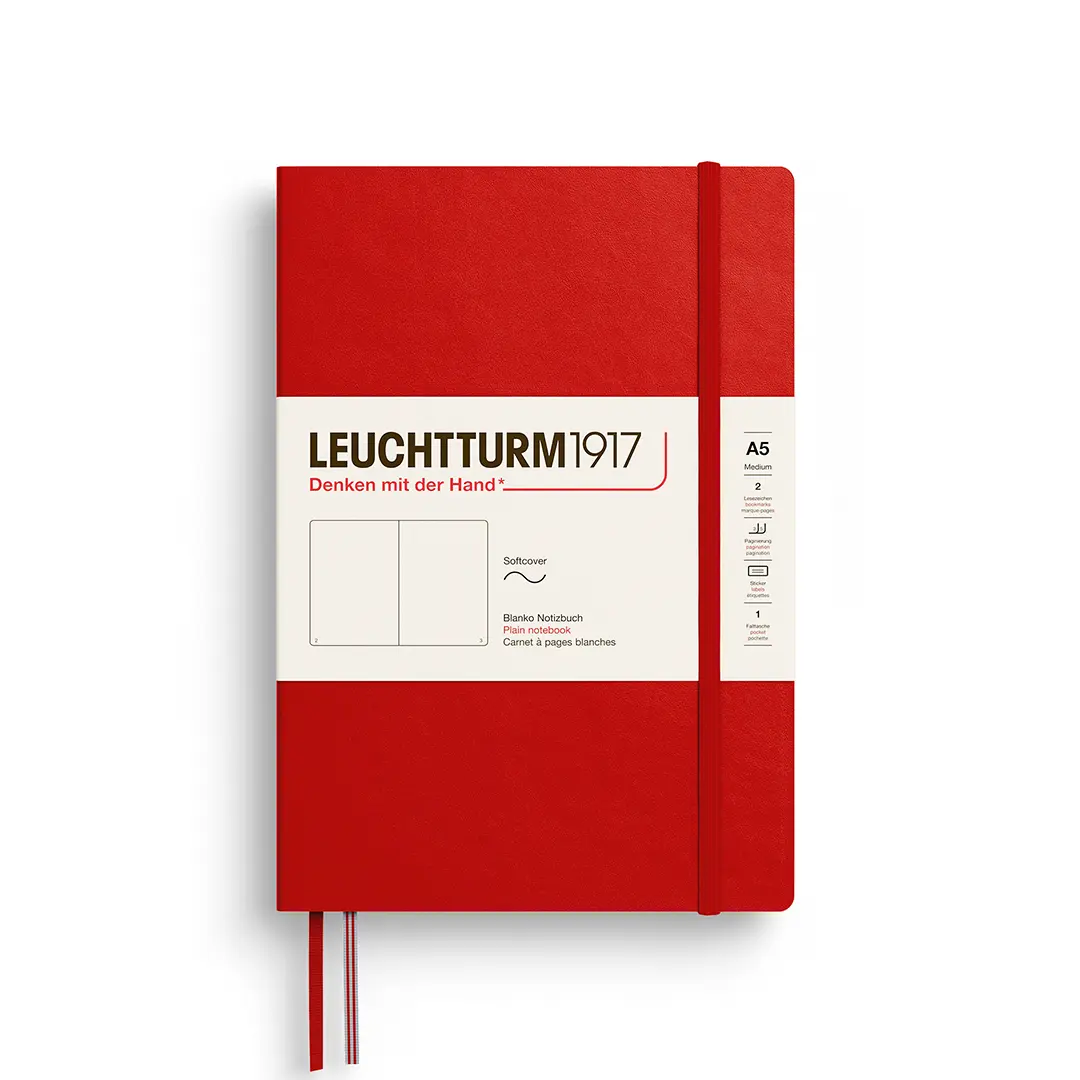 德國 LEUCHTTURM1917 軟殼筆記本/ A5/ 櫻桃/ 空白