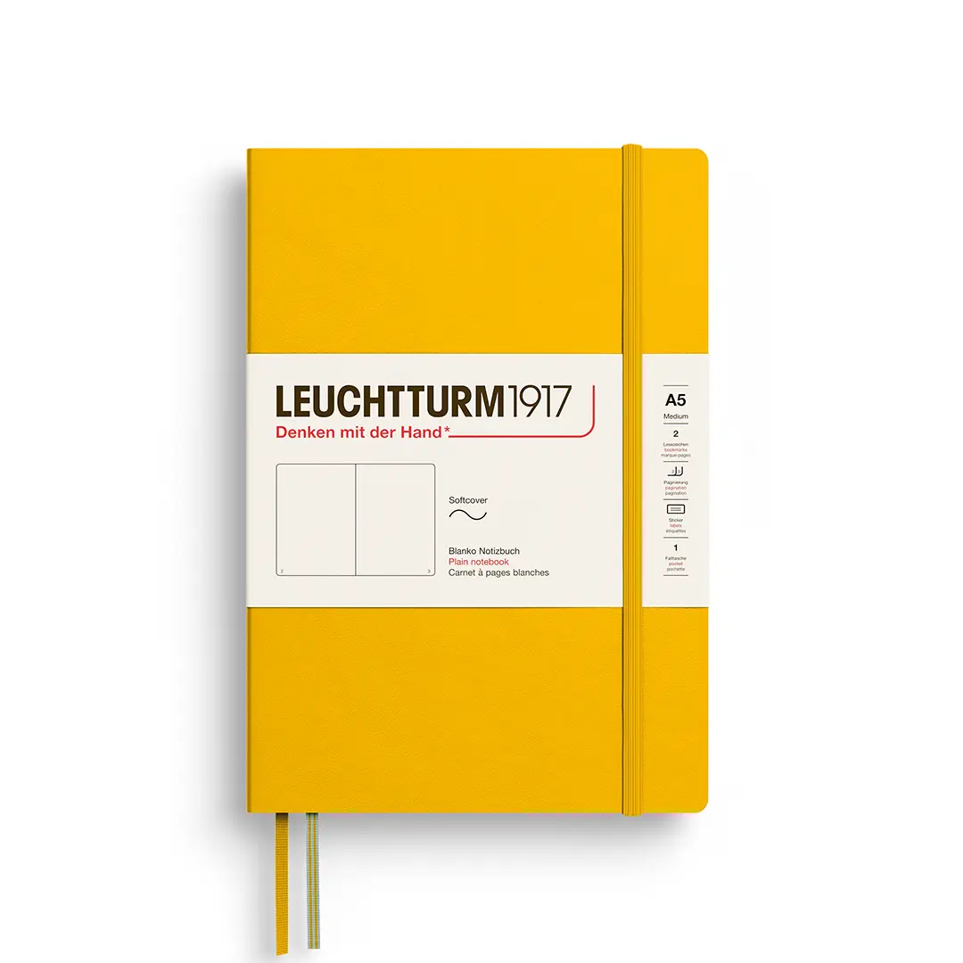 德國 LEUCHTTURM1917 軟殼筆記本/ A5/ 向日葵/ 空白