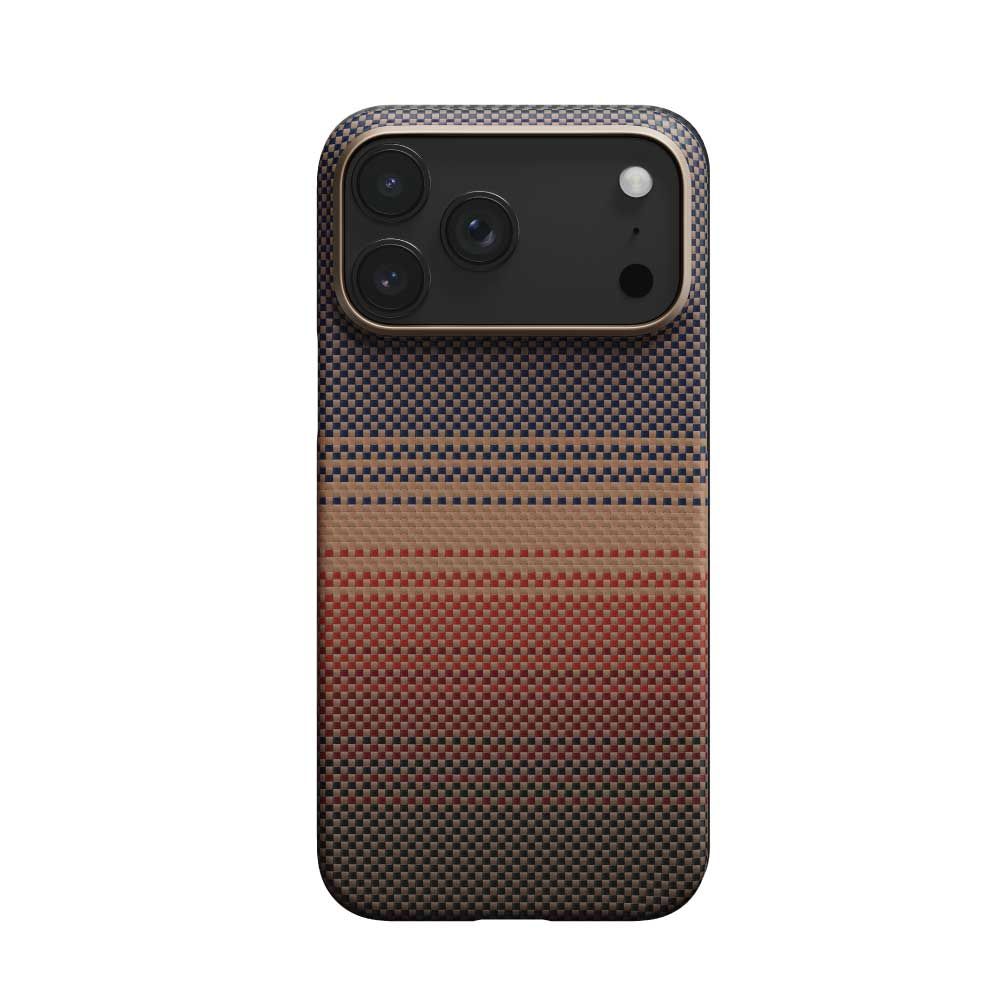 PITAKA iPhone 17 Pro/ProMax航太纖維時尚輕薄磁吸手機殼/ IP17 ProMax/ 日落