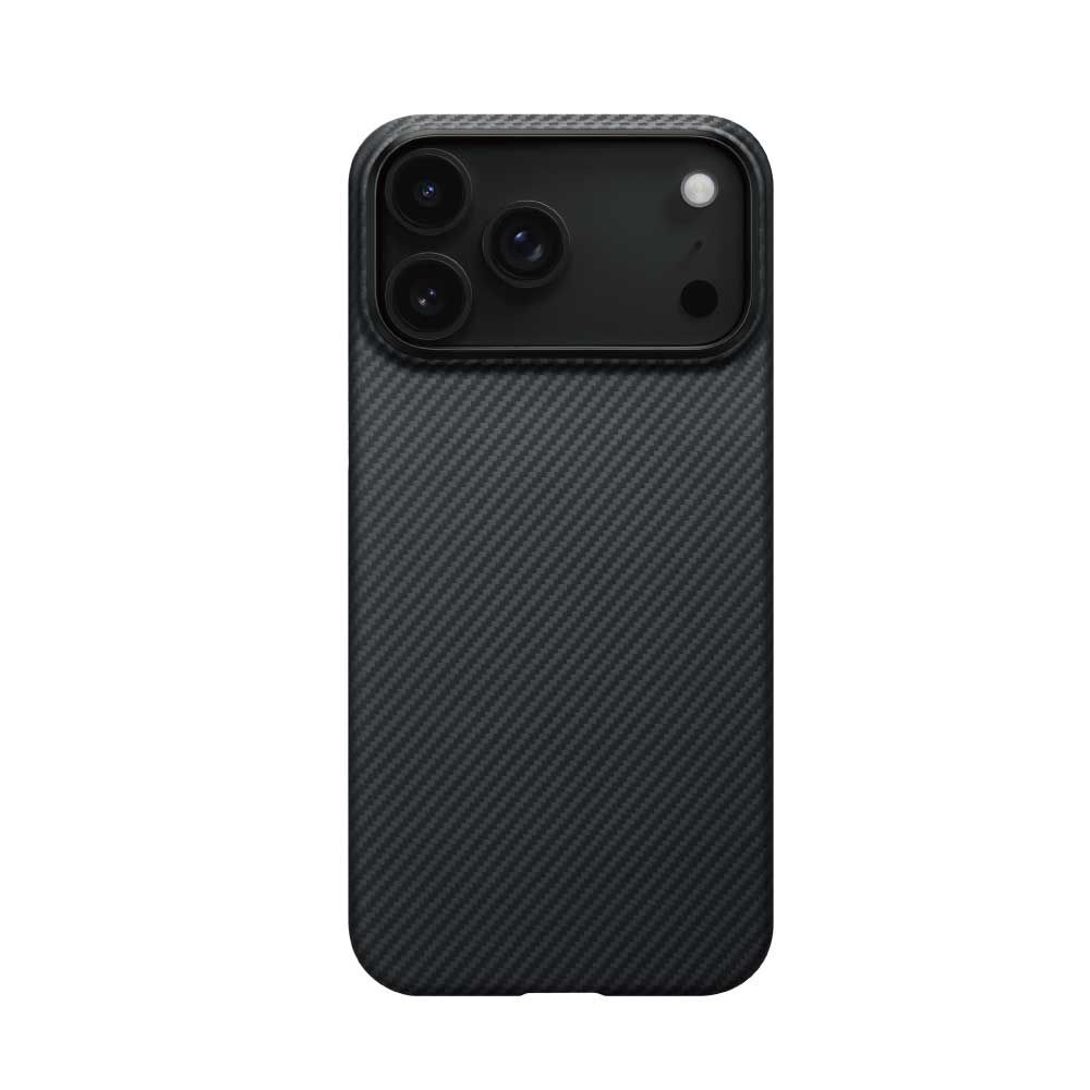 PITAKA iPhone 17 Pro/ProMax航太纖維時尚輕薄磁吸手機殼/ IP17 ProMax/ 黑