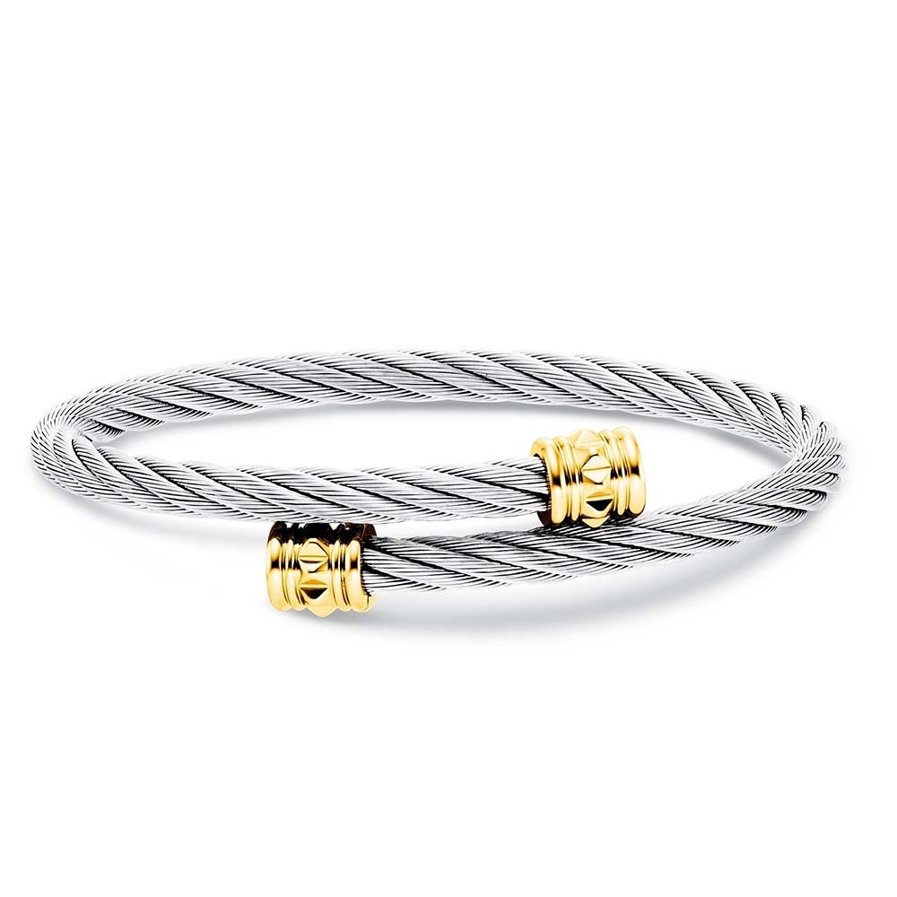 CHARRIOL 夏利豪 Celtic Bangle Clous 鋼索手環-S號(04-104-1268-0)