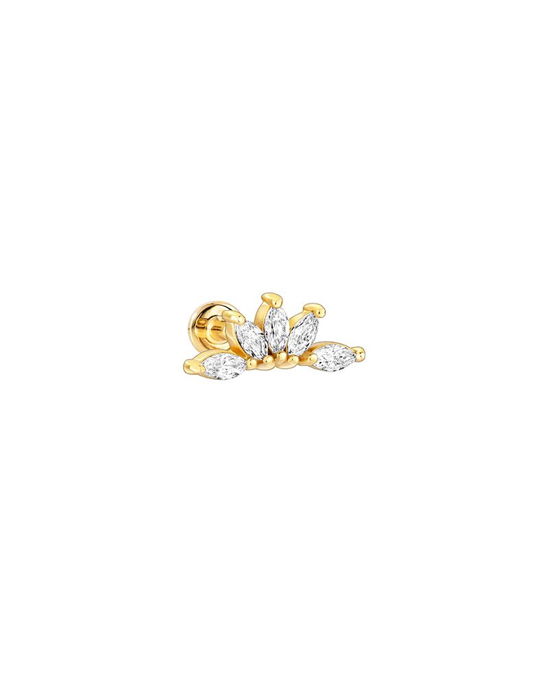 【ARTE WHITE】J&CO. JEWELRY - Marquise Jewel綻放馬眼形切割轉珠耳環(單入)