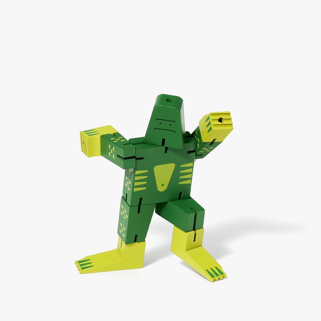 Areaware Cubebot Cryptoid酷比獸變形機器獸公仔/ 小型/ 沼澤怪