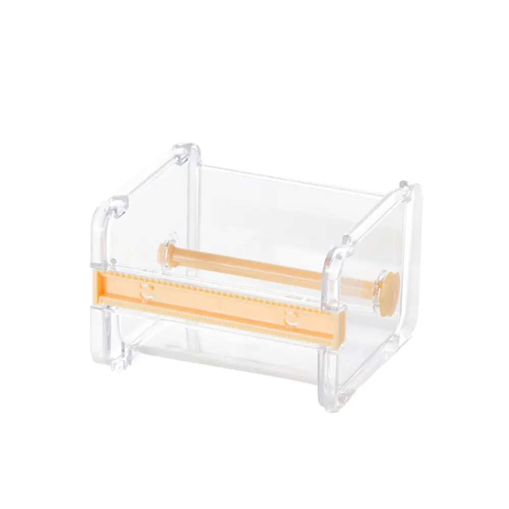梵特 透明多功能紙膠帶切割器/收納盒-3入/ 橙色