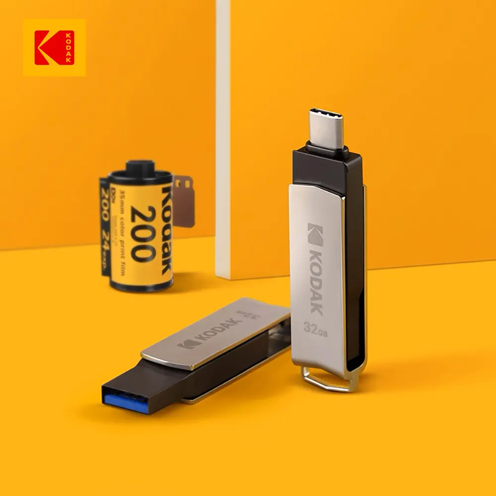 【Kodak 柯達】K273 64GB 雙接口Type-C 3.2 雙用途2合1隨身碟