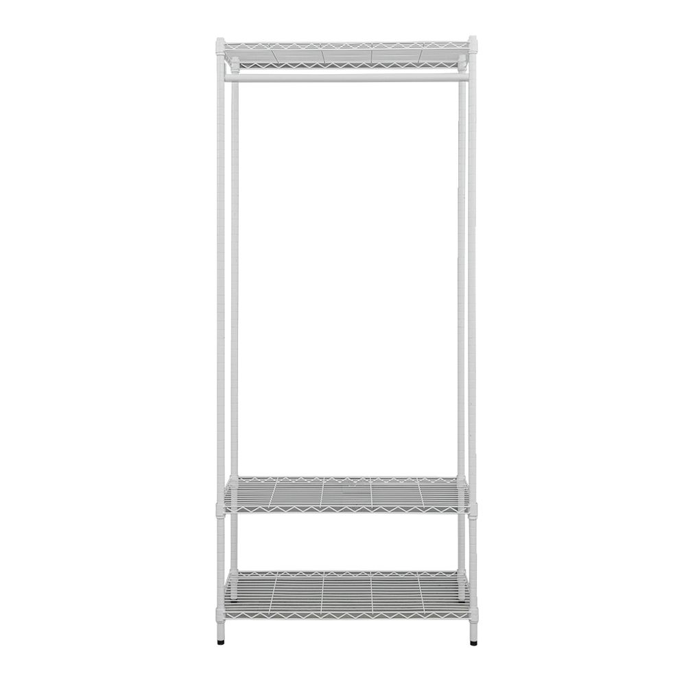 【dayneeds】輕型 70x45x180公分 三層烤漆單桿衣櫥/ 白色