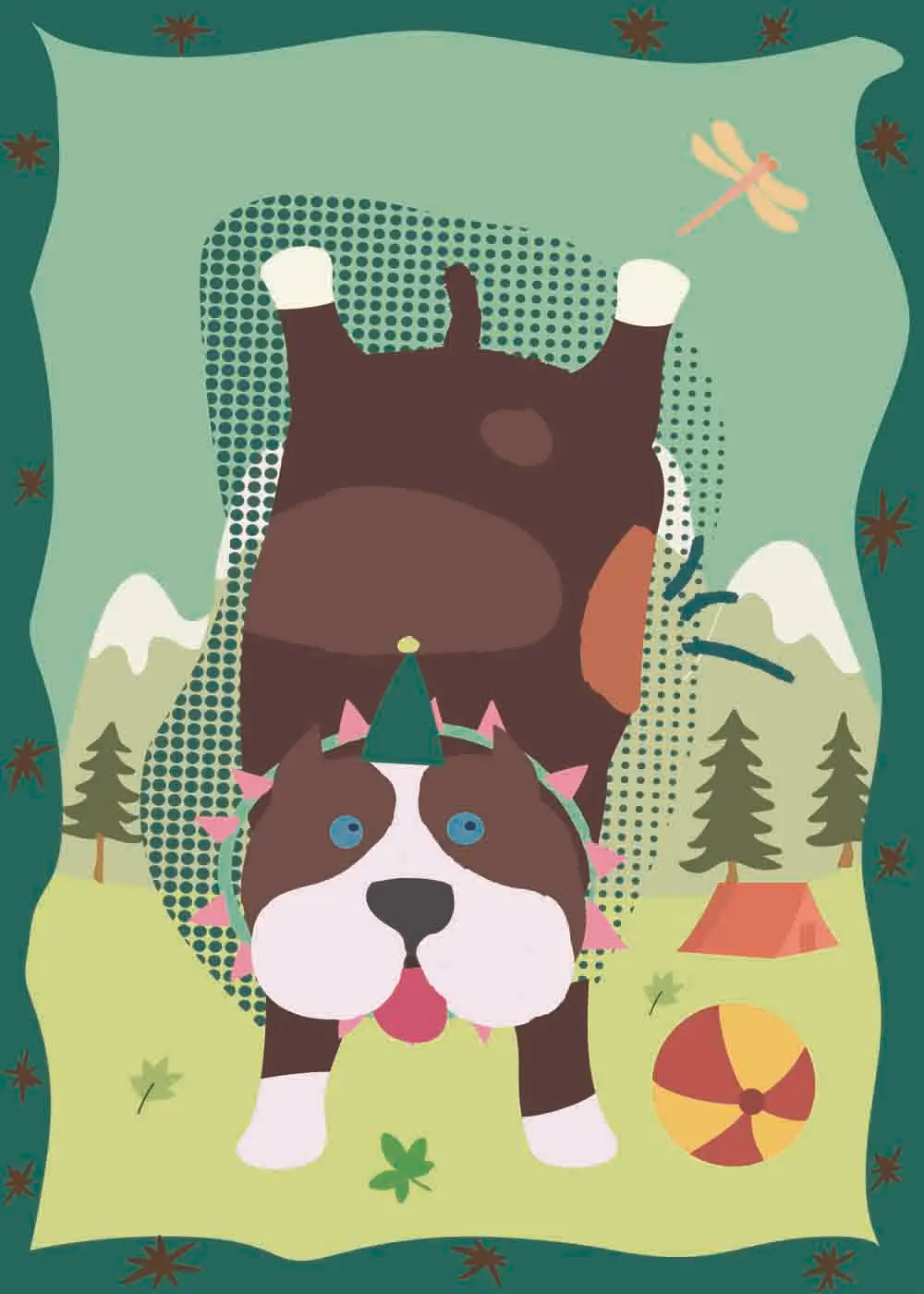 Outdoor Nation戶外萬用毯/ 加長版/ 只想出門凹鬥犬