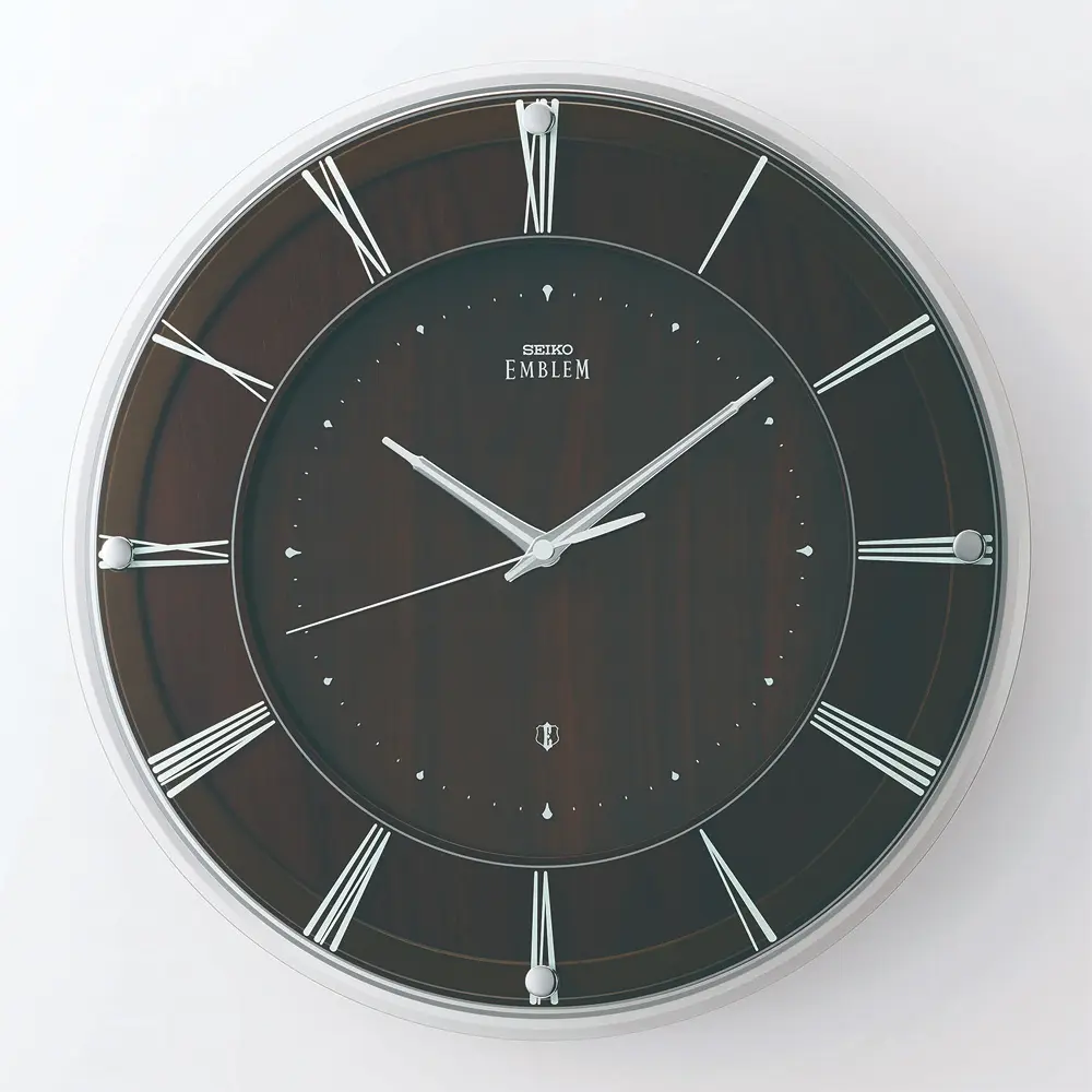 SEIKO 精工 木質時鐘 滑動式秒針靜音掛鐘 (AHS558A)