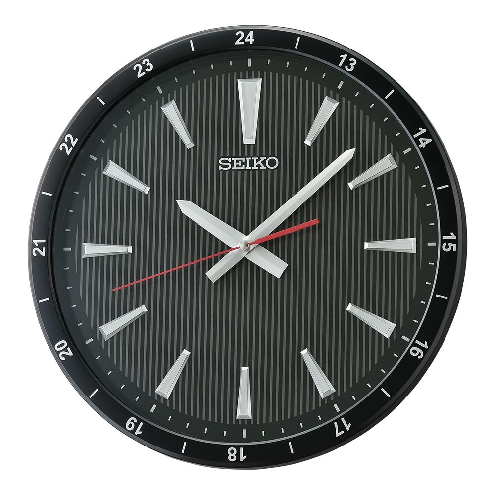 SEIKO 精工 立體時標 滑動式靜音造型時鐘 掛鐘 (QXA802K)