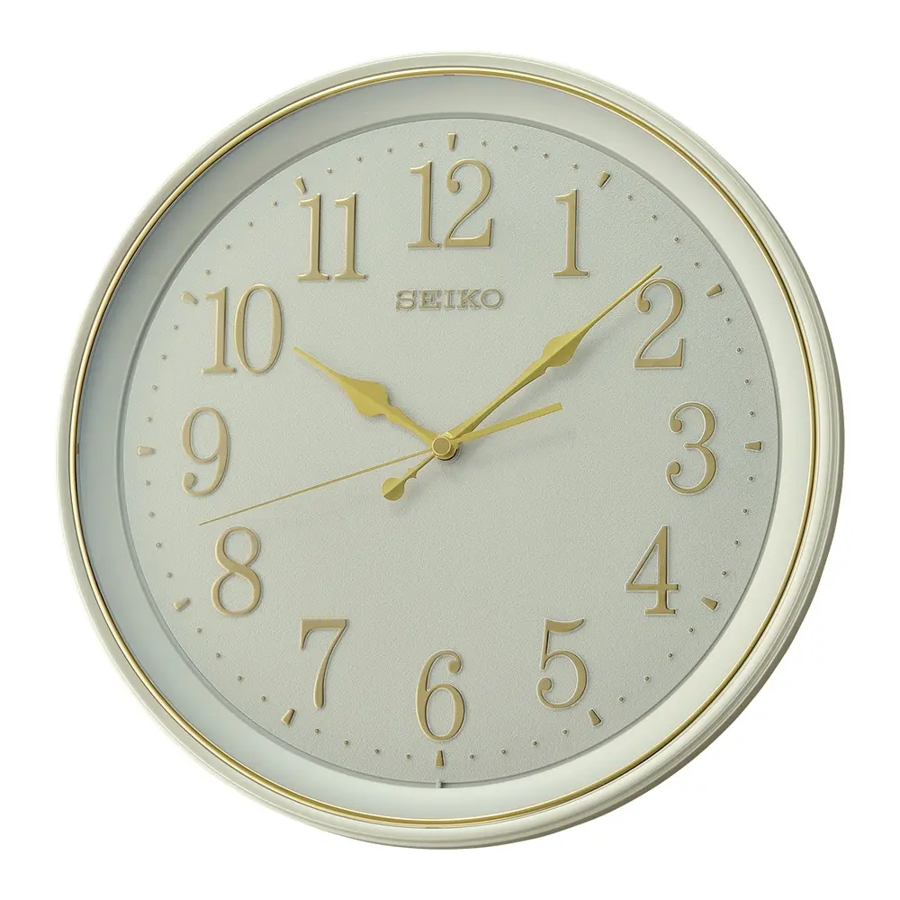 SEIKO 精工 立體數字 滑動式秒針靜音時鐘 掛鐘 (QXA798W)