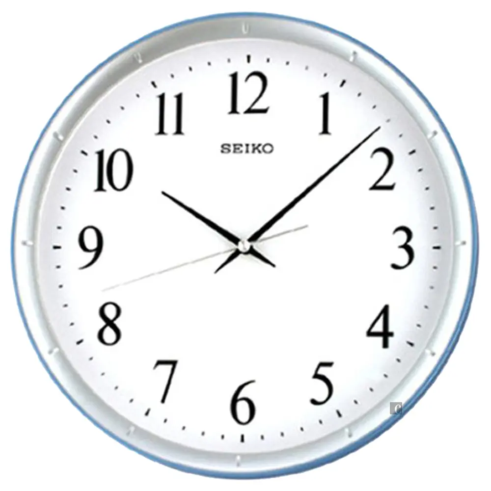 SEIKO 精工 指針式時尚時鐘 掛鐘-銀框 (QXA378L)