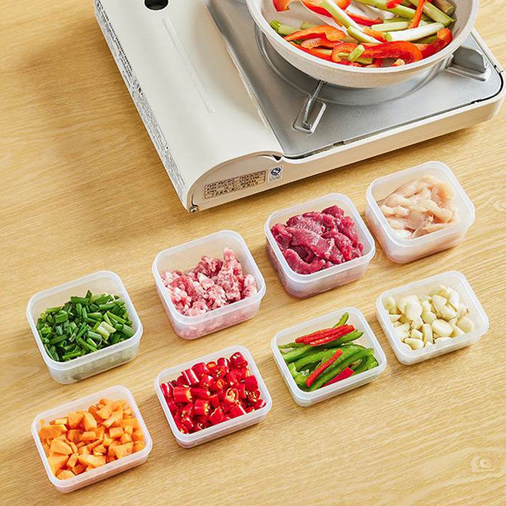 梵特 可微波肉類冷凍保鮮盒/食材料備分裝盒-100ml-12入