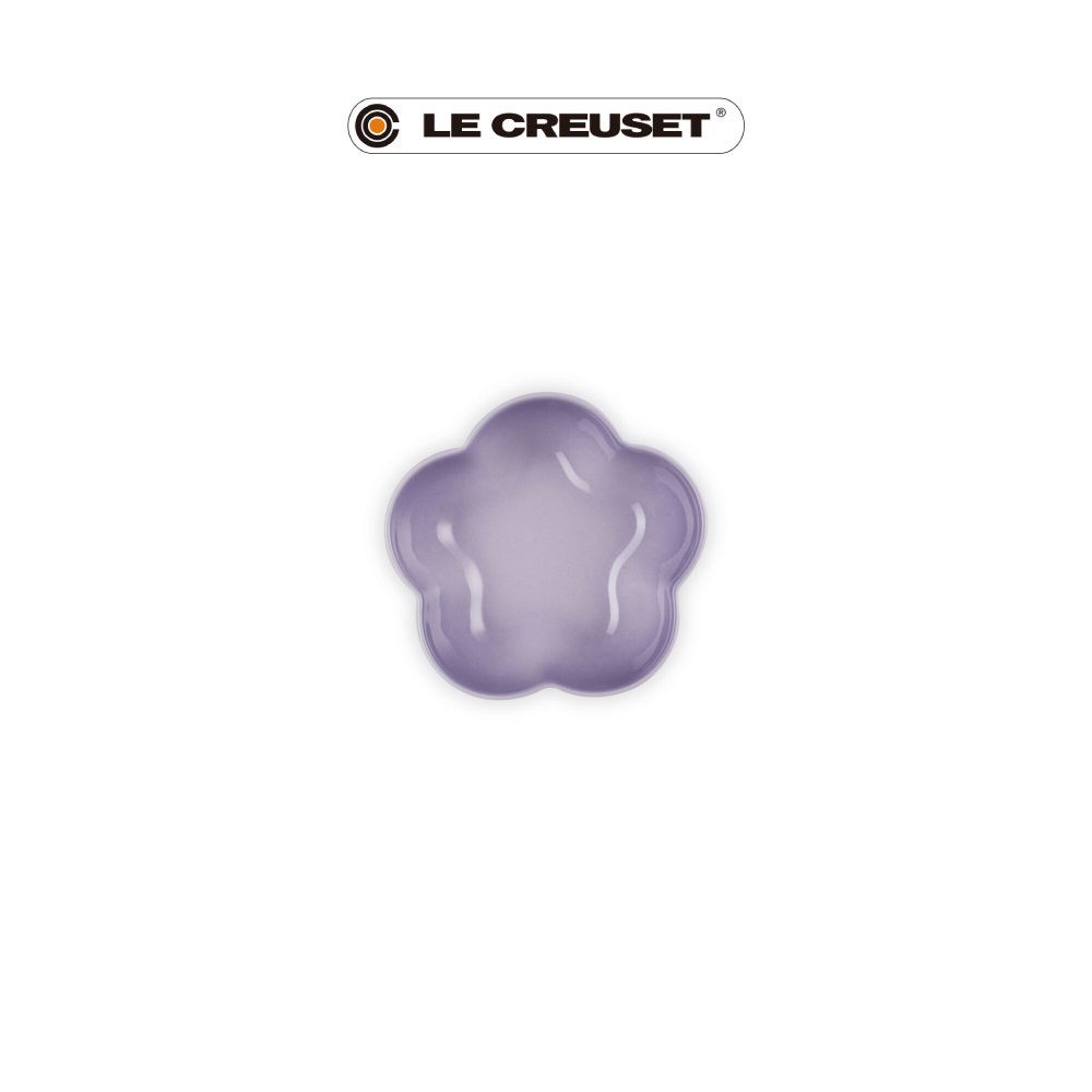 LE CREUSET瓷器花型盤/ 小/ 藍鈴紫