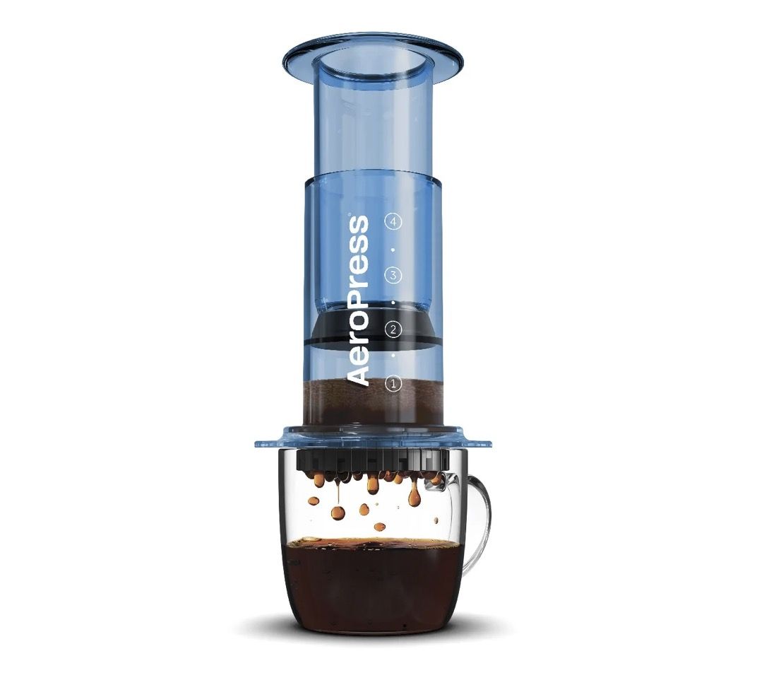AeroPress 愛樂壓Clear 透明多色版 美國製造 免插電咖啡機/ 藍色
