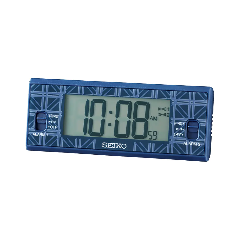 SEIKO 精工 溫溼度顯示 貪睡電子鬧鐘 桌鐘 (QHL099L)