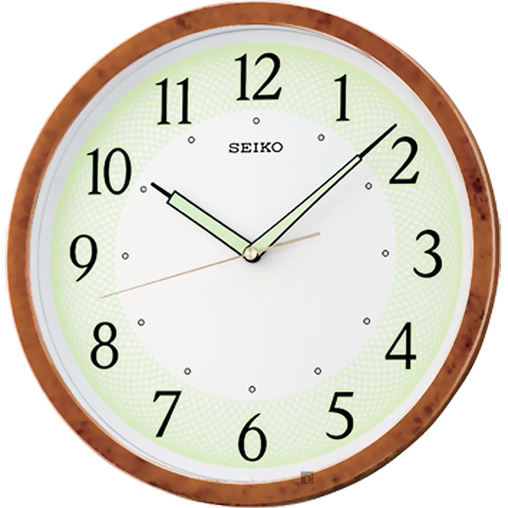 SEIKO 精工 滑動式秒針夜光時鐘 掛鐘 (QXA472B)