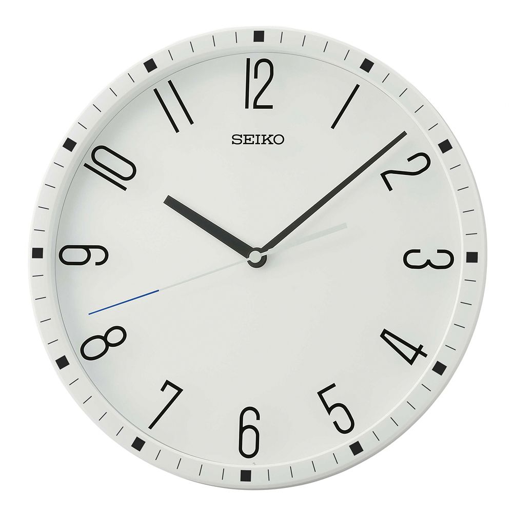 SEIKO 精工 辦公室滑動式秒針靜音掛鐘 (QXA818W)