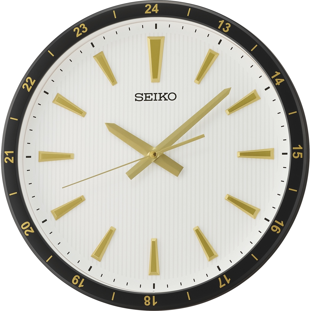 SEIKO 精工 辦公室商務風滑動式秒針靜音掛鐘 時鐘 (QXA802G)