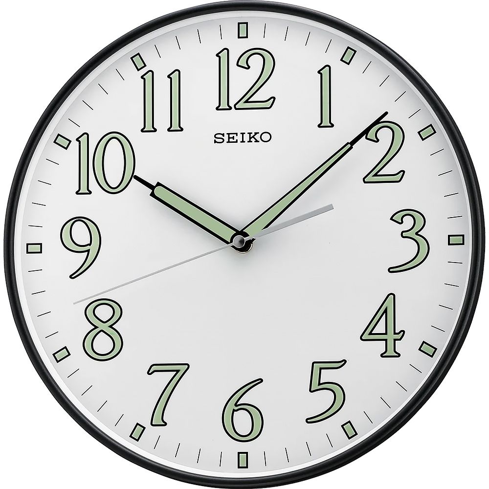 SEIKO 精工 簡約夜光指針時鐘 掛鐘 (QXA521K)