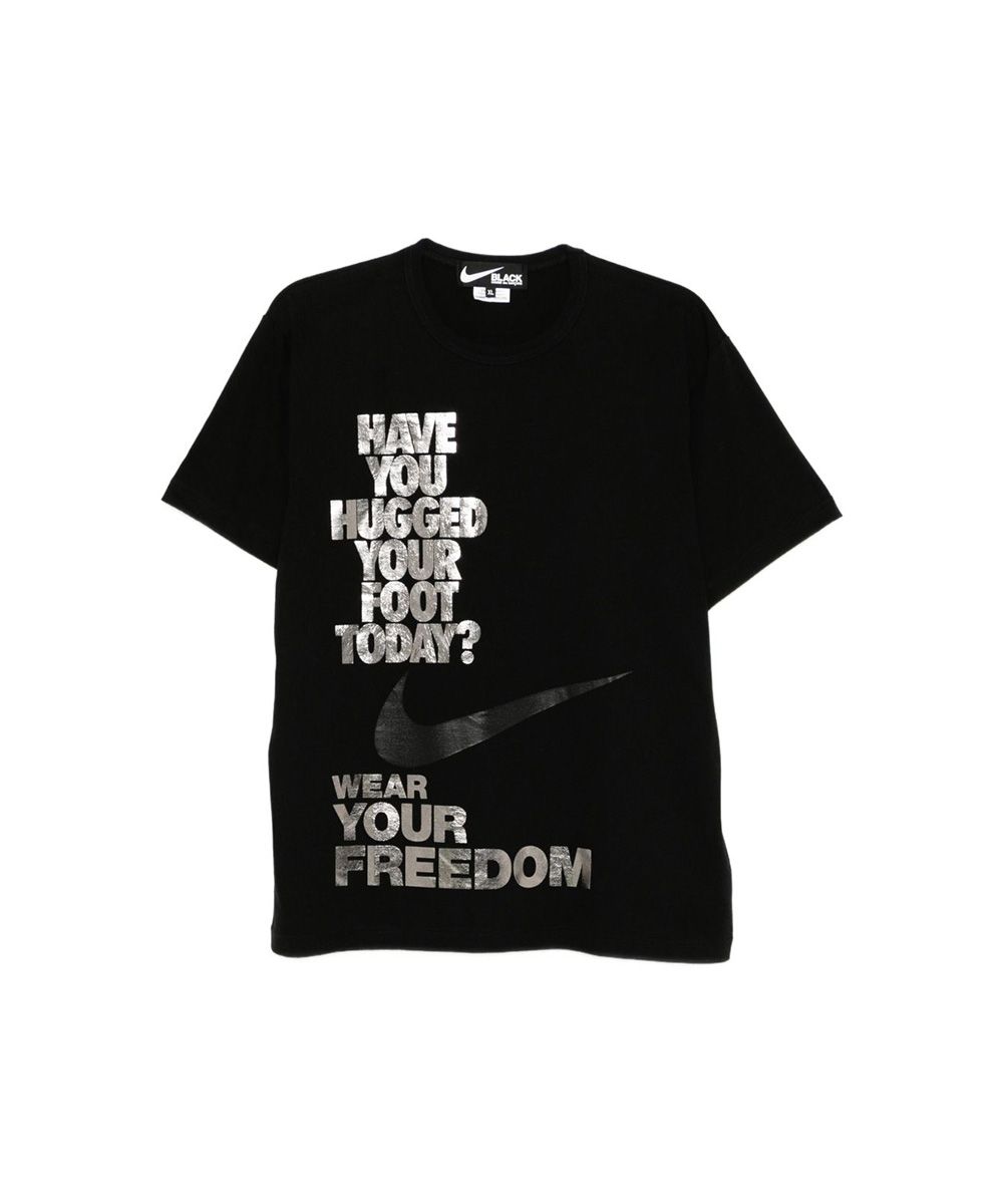 COMME des GARÇONS BLACK NIKE聯名合版黑色短袖TEE/男/ S