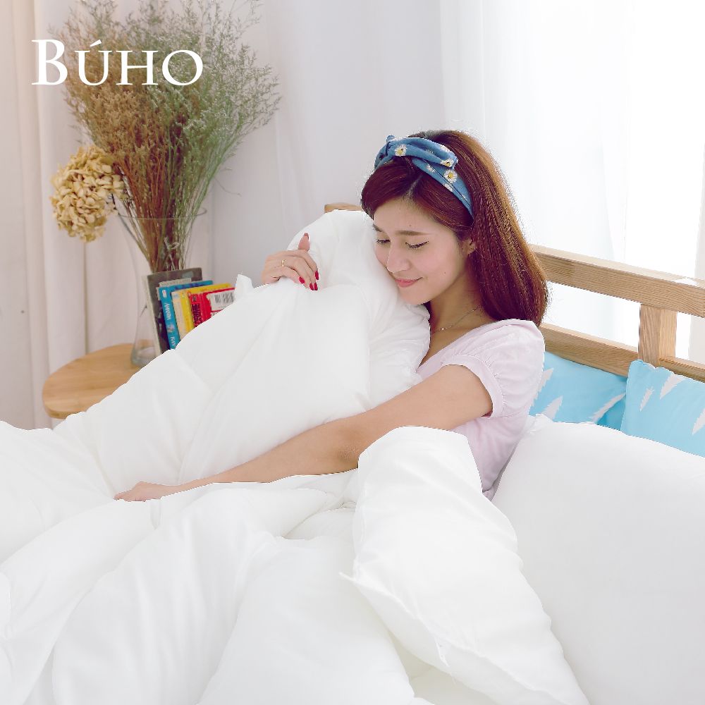 【BUHO布歐】單人5x7尺抗菌雲朵棉可水洗恆溫被1.8kg重-台灣製