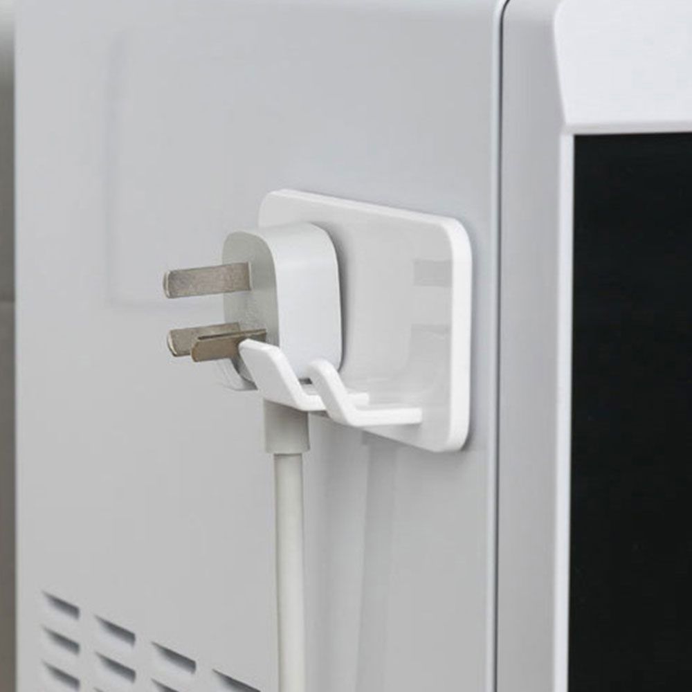 日本Imakara 免鑽釘插頭固定器/電線收納架/置物掛架-3入
