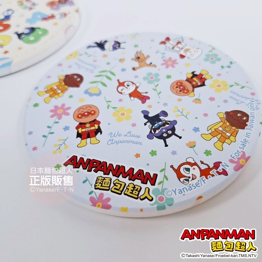 ANPANMAN 麵包超人 10週年/ 陶瓷杯墊 (珪藻土)/ 花花