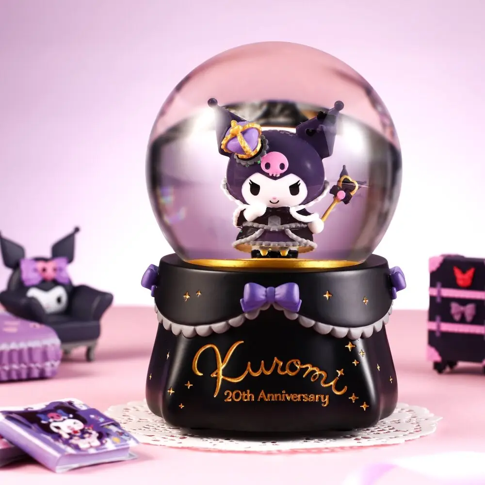 JARLL讚爾藝術 酷洛米 Kuromi 20週年限定收藏 水晶球音樂盒