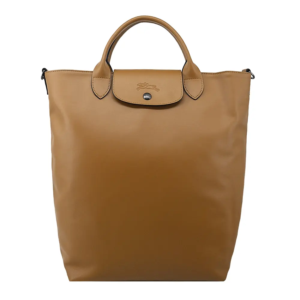 LONGCHAMP LE PLIAGE XTRA系列牛皮手提包(中/煙草棕)/平行輸入