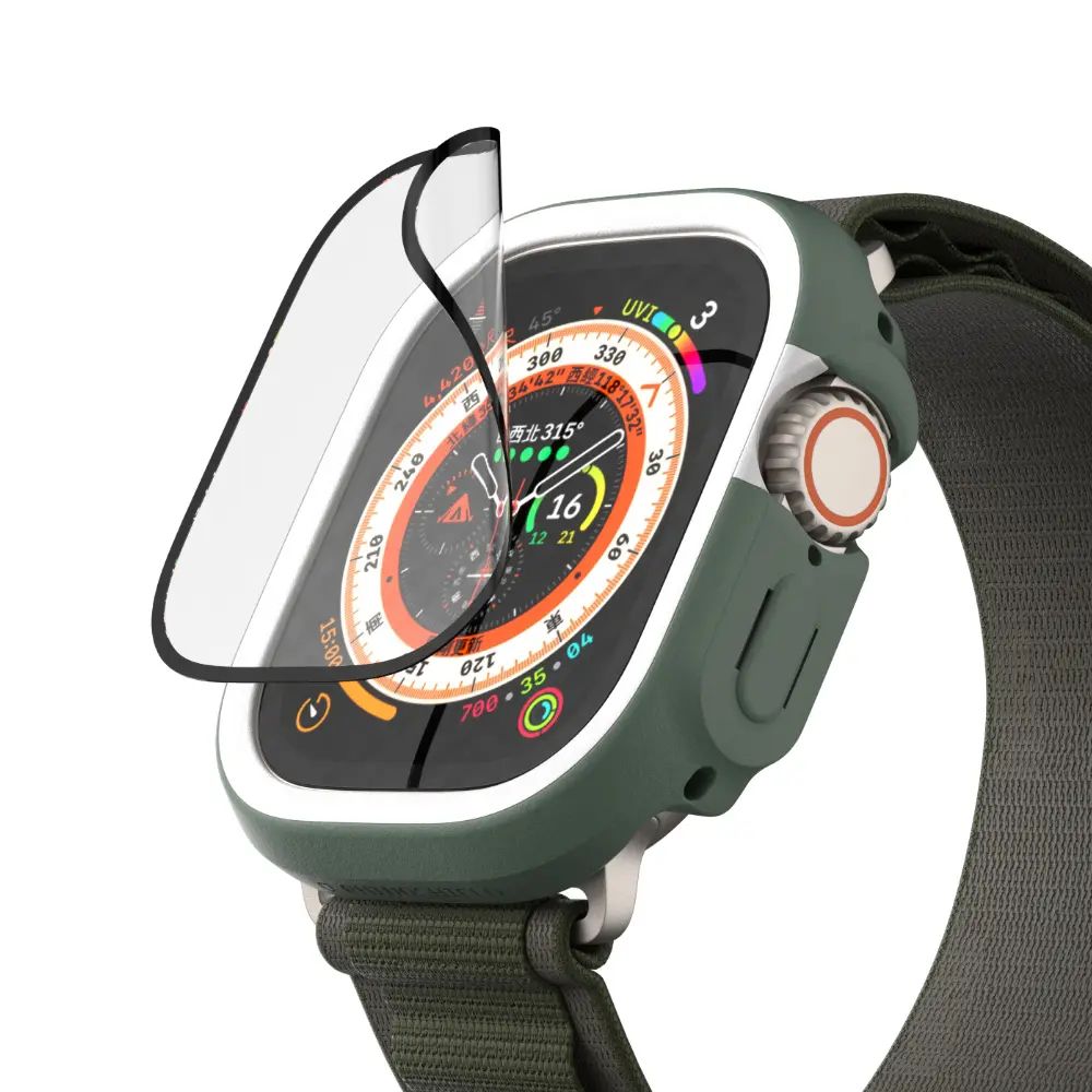 【RHINOSHIELD 犀牛盾】Apple Watch 壯撞貼螢幕保護貼/ Ultra/Ultra 2/Ultra 3 共用/ 49 mm