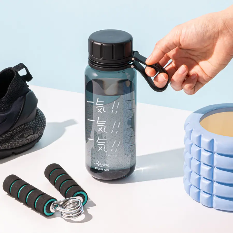 RIVERS STOUT AIR 550E冷水瓶/ 550ml/ 灰黑/ RIVERS x Ken Kagami聯名系列