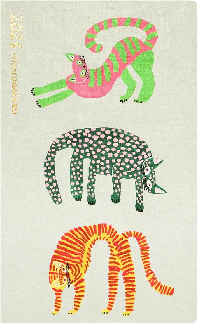 2026 日本 Greeting Life 細長版手帳/ B6/ Miroco Machiko/ 貓
