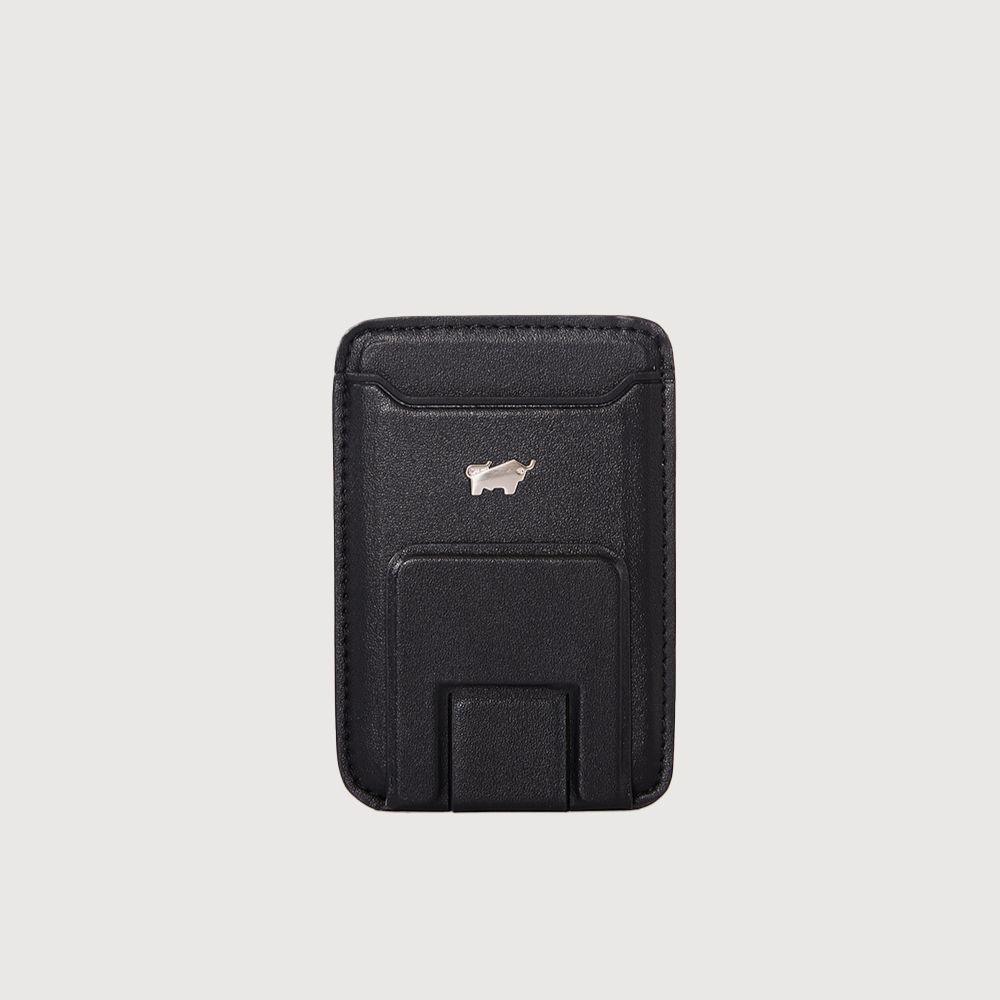 【BRAUN BUFFEL 德國小金牛】台灣總代理 布萊克 磁吸卡夾支架/ BF580-736/ 黑色