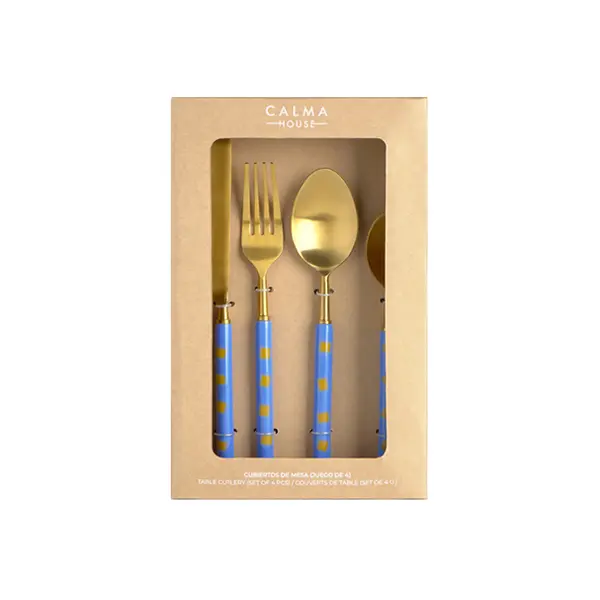 西班牙 Calma House｜Mango 餐具四件組/ 海洋藍