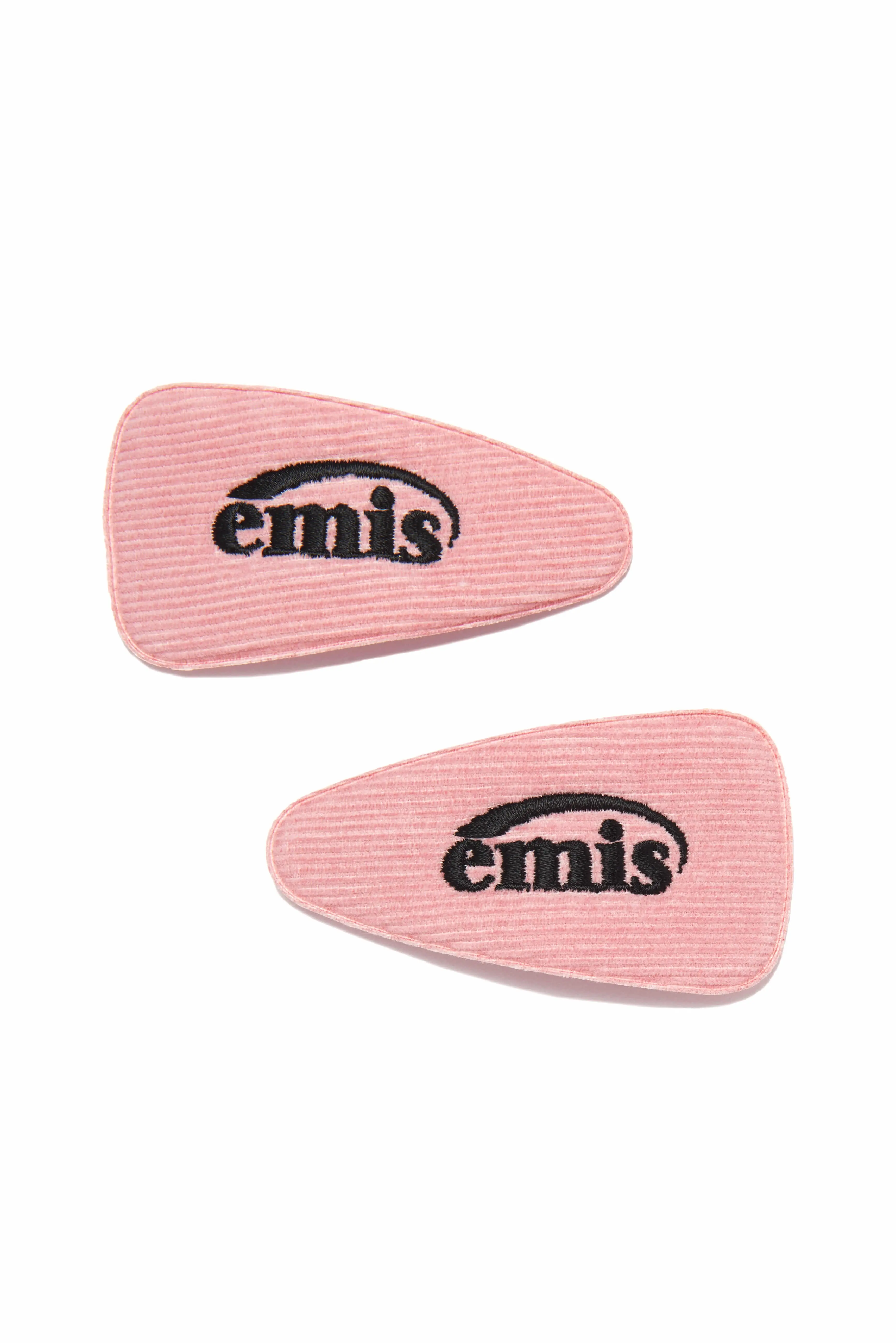 emis CORDUROY WIDE HAIRPIN燈芯絨大髮夾/ 粉色