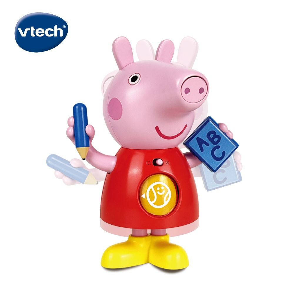 化身英文小老師➤vtech粉紅豬小妹互動學習佩佩豬