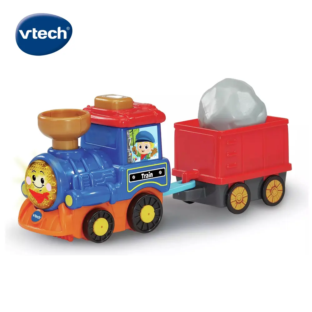 vtech嘟嘟聲光互動車連結小火車組