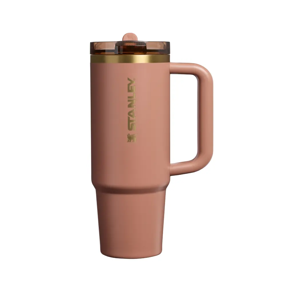 秋冬暖心系列🚩STANLEY防漏吸管隨手杯/ 0.88L/ 摩卡慕斯