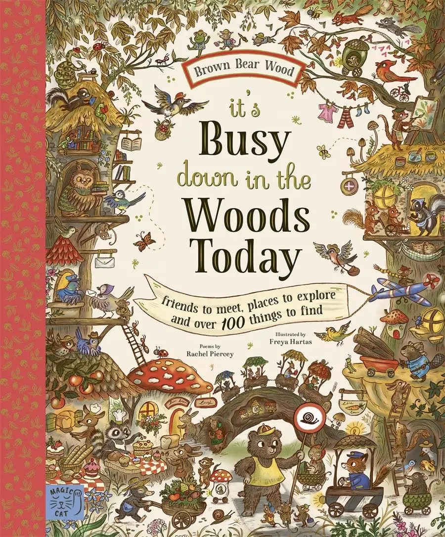 超過100個探索細節➤Brown Bear Wood: It's Busy Down in the Woods Today