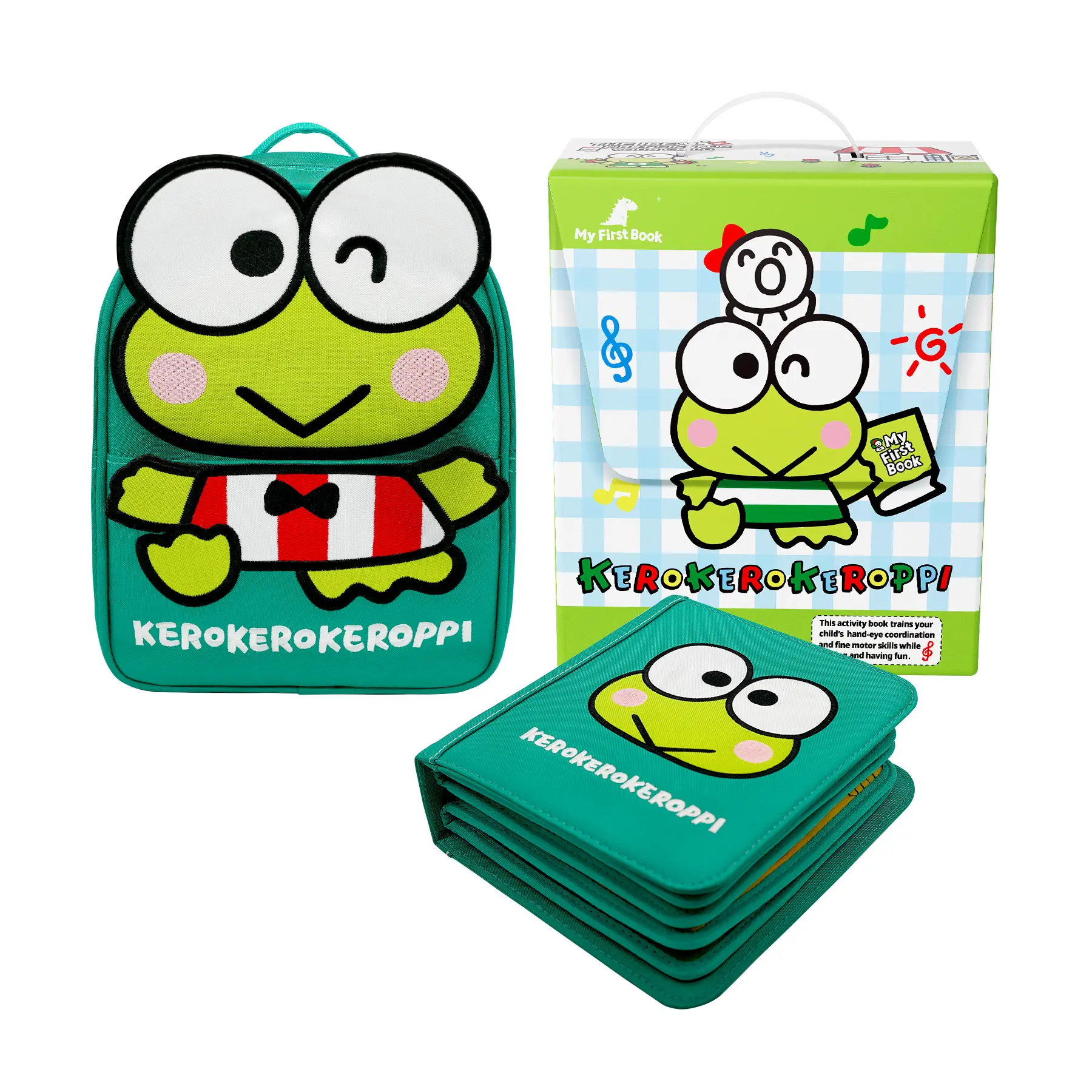 最萌閱讀小夥伴➤My First Book蒙特梭利布書/ 特別冊/ Keroppi大眼蛙