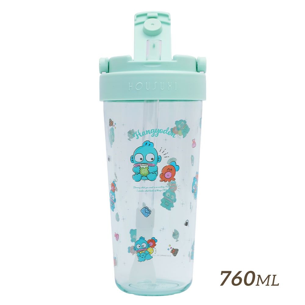 HOUSUXI三麗鷗人魚漢頓Tritan輕透舒吸杯/ 附彈跳吸管/ 760ml