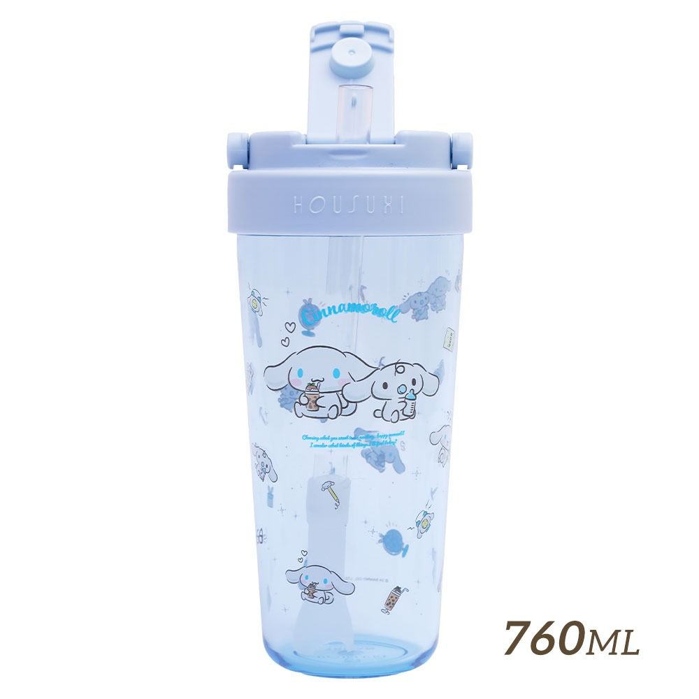 HOUSUXI三麗鷗大耳狗喜拿Tritan輕透舒吸杯/ 附彈跳吸管/ 760ml