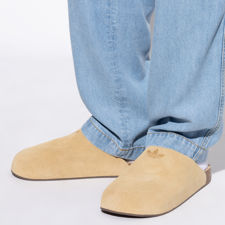adidas ADIMULE Suede Mules 麂皮懶人拖鞋/ 暖米色/ 預購 24.5(UK6)