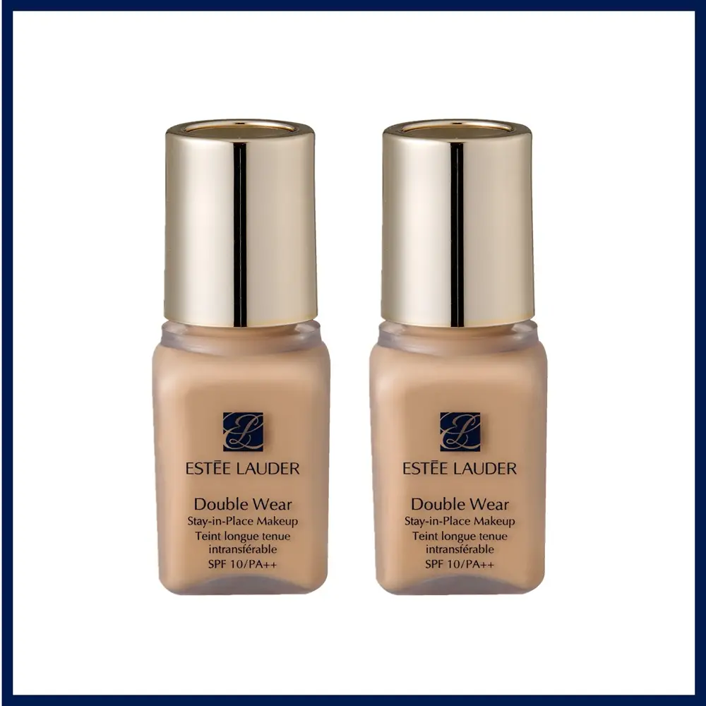 【ESTEE LAUDER雅詩蘭黛】粉持久完美持妝粉底7ml 兩入組 1W1＃17 公司貨
