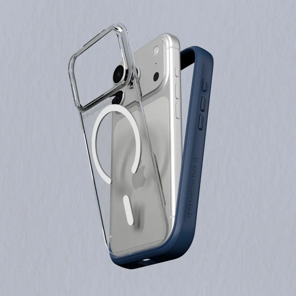 【RHINOSHIELD 犀牛盾】iPhone 系列 Mod NX MagSafe兼容 邊框背蓋兩用防摔磁吸手機殼/ iPhone 17 Pro/ 海軍藍