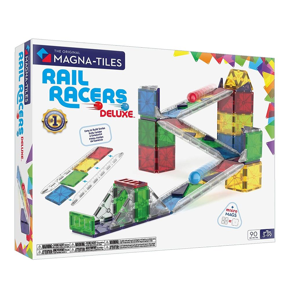 Magna-Tiles® Combo 磁力積木-滾滾樂90片豪華組(251090RR)/ 磁力片