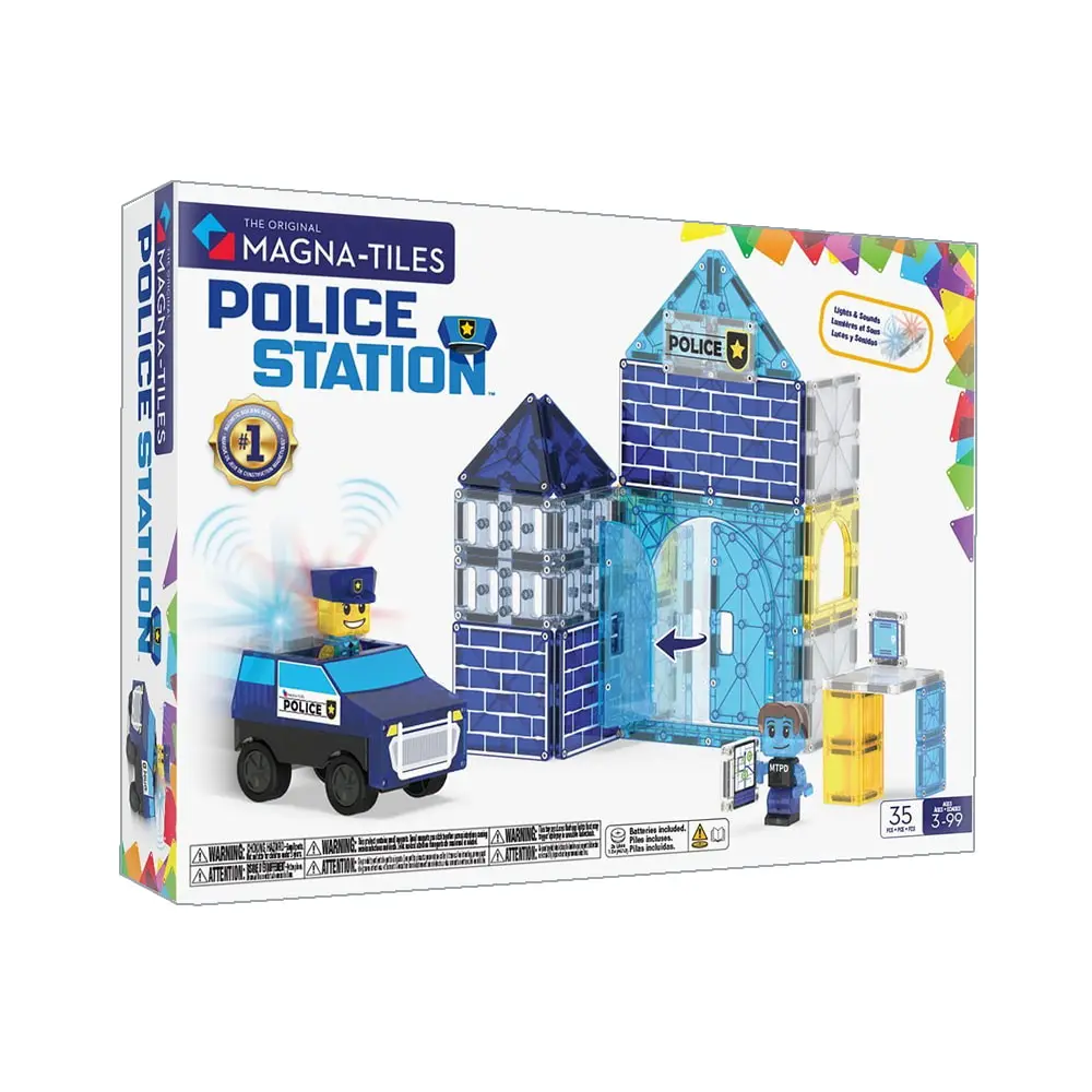 Magna-Tiles® Combo 磁力積木-35片警察局(252035PS)/ 磁力片