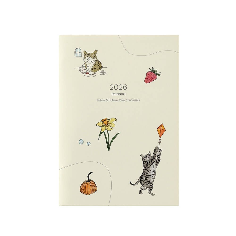 2026 Datebook Meow & Future, Love of Animals貓咪公益年曆記事本